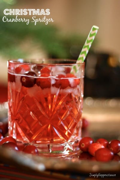 Christmas Cranberry Spritzer by Simply Happenstance