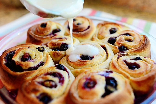 Pioneer Woman | Blueberry Lemon Sweet Rolls