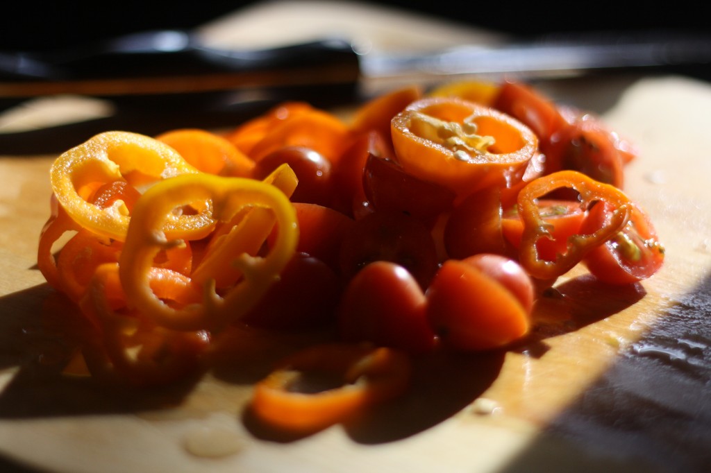 tomatoes and bellpeppers