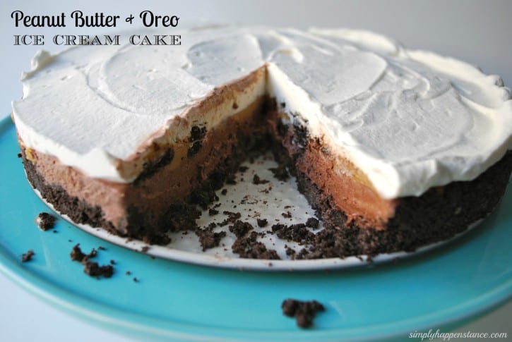 Peanut Butter & Oreo Ice Cream Cake