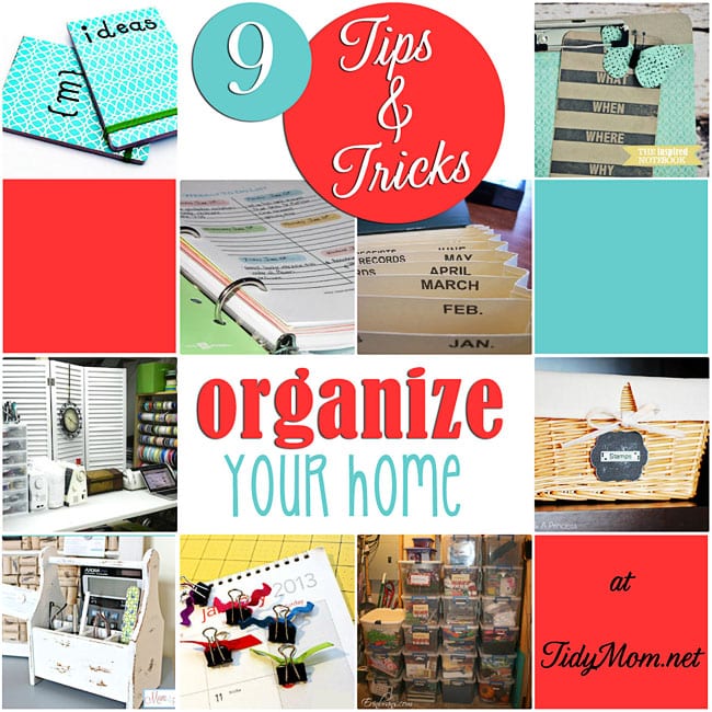 Tips to organize your home