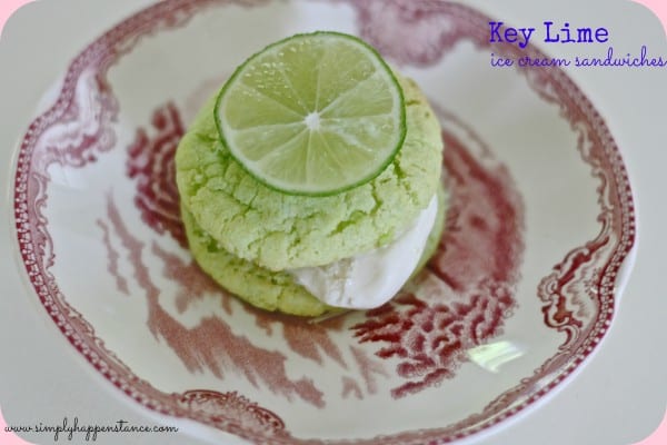 Key Lime Ice Cream Sandwiches