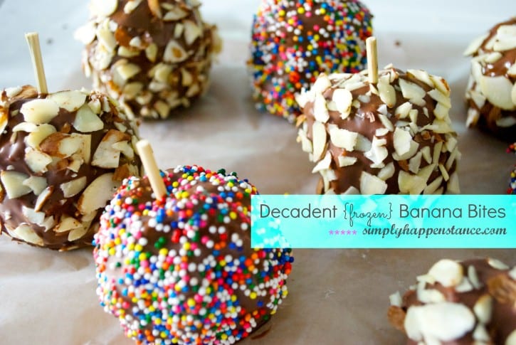 Decadent Frozen Banana Bites