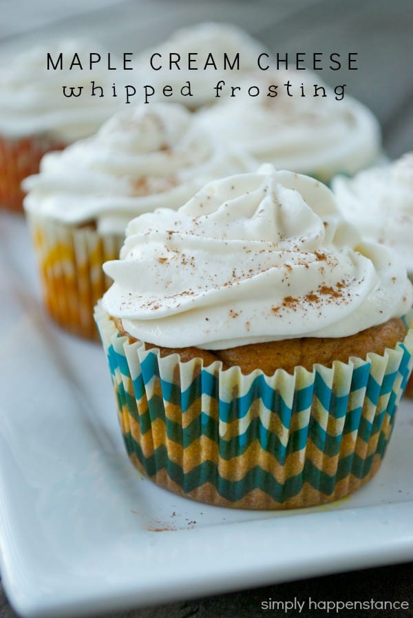 maple cream cheese whipped frosting