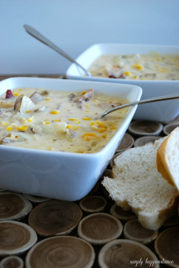 Creamy Corn Chowder Soup {Simply Happenstance}