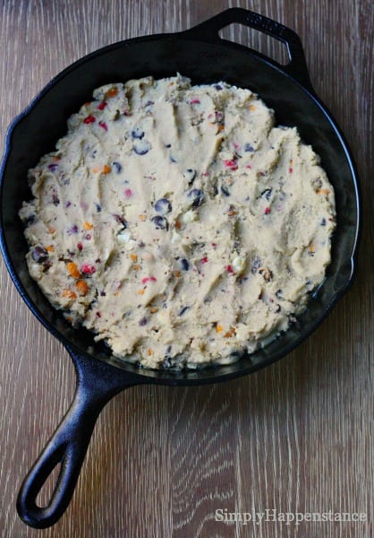 m&m skillet cookie 5