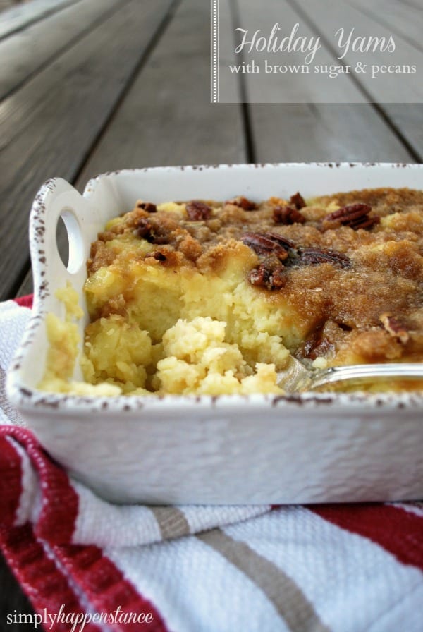 Holiday Yams with Brown Sugar & Pecans