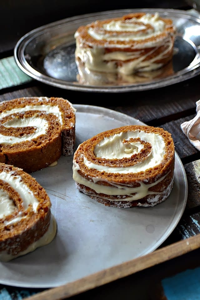 Maple Brown Sugar Pumpkin Roll