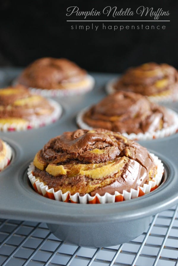 Pumpkin Nutella Muffins {Simply Happenstance}