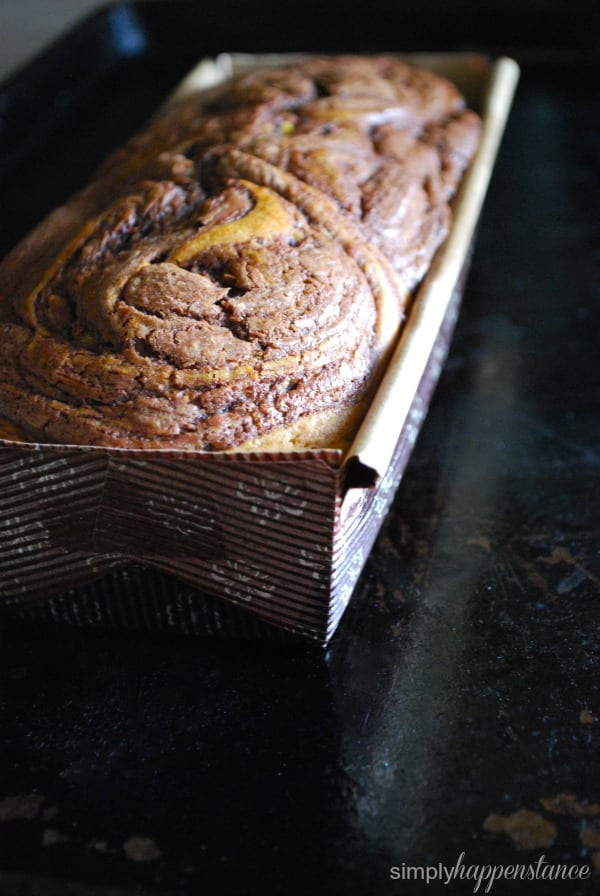 Pumpkin Nutella Swirl Loaf {via Simply Happenstance}