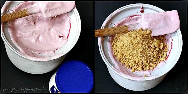 Raspberry Shortbread Ice Cream