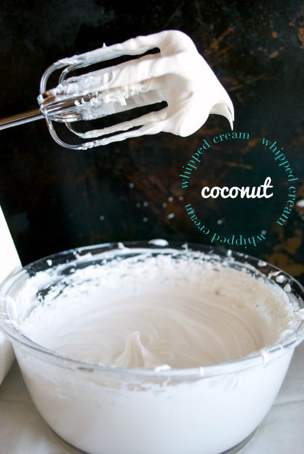 Whipped Coconut Cream {recipe via Simply Happenstance}