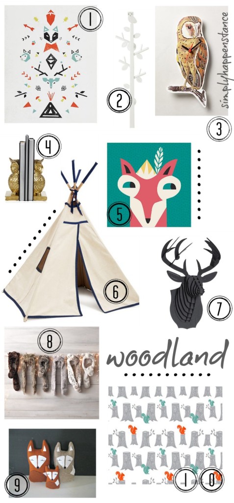 Woodland Theme Inspiration {Simply Happenstance} #woodland #decor