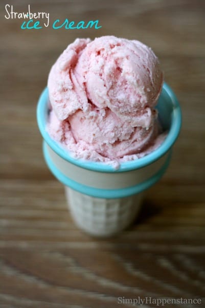 Homemade Strawberry Ice Cream