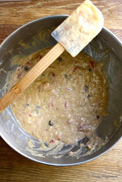 Strawberry Banana Chip Muffins