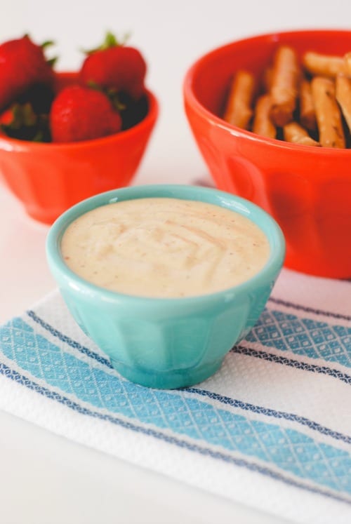 Almond Butter Honey Yogurt Dip