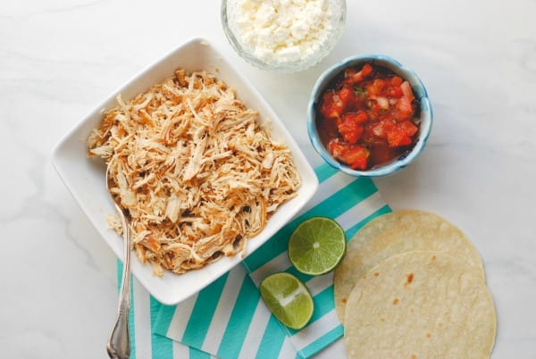 Easy Crockpot Chicken {Cafe Rio Copycat Recipe}