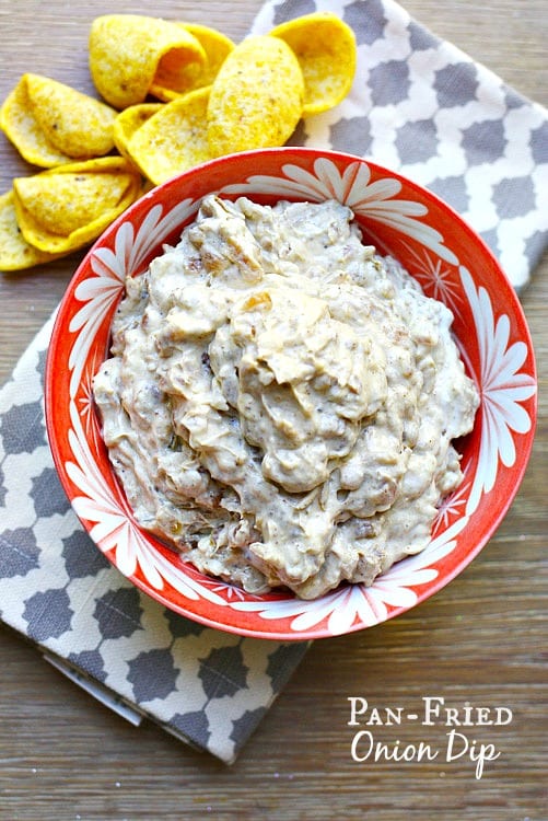 Pan-Fried Onion Dip. Perfect for the summer. Spicy and tangy this onion dip is a must make.