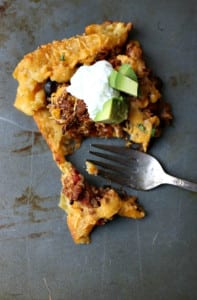 Easy and Cheesy Tamale Pie. Comfort food to the max.