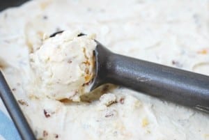 peach and toasted pecan ice cream