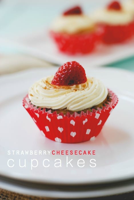 strawberry cheesecake cupcakes