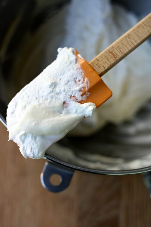 whipped cream frosting for red white and blueberry cupcakes.