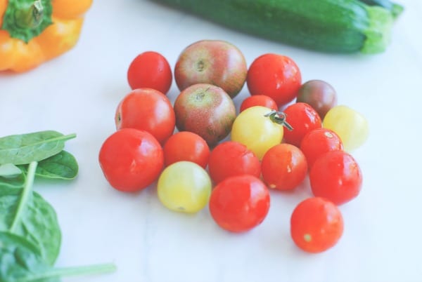 chicken sausage veggie bowl {via simplyhappenstance