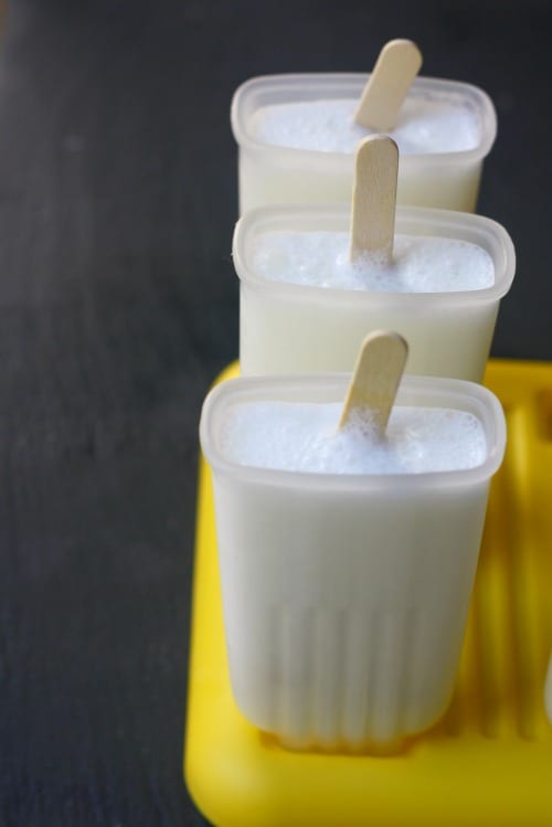 These coconut margaritas can be turned into adult popsicles.