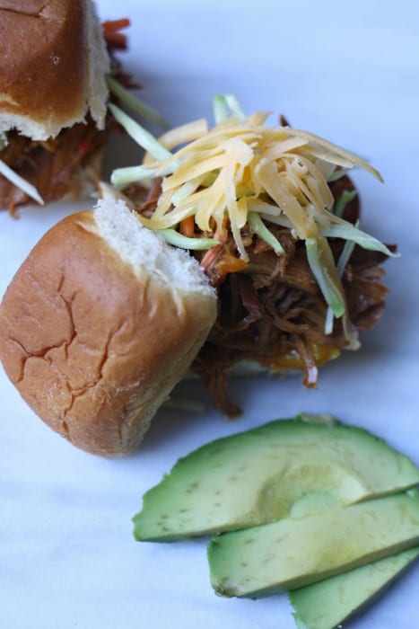 Easy Crock Pot Barbecue Chicken Sandwiches