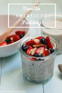 vanilla chia seed pudding {recipe via simplyhappenstance.com}