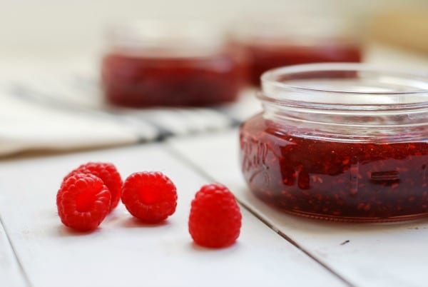 Homemade Raspberry Jam {recipe via Simply Happenstance Blog}