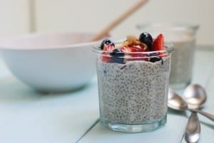 vanilla chia seed pudding {recipe via simplyhappenstance.com}