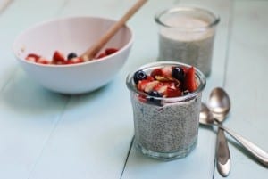 vanilla chia seed pudding {recipe via simplyhappenstance.com}