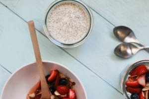 vanilla chia seed pudding {recipe via simplyhappenstance.com}
