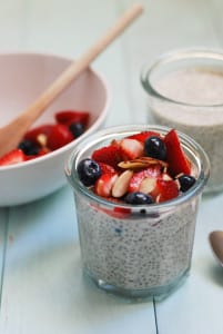 vanilla chia seed pudding {recipe via simplyhappenstance.com}