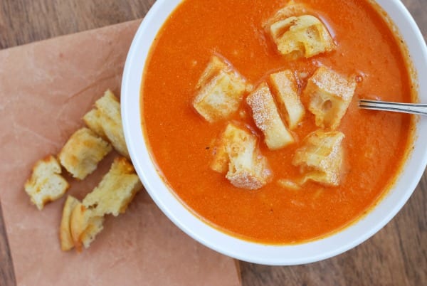 Homemade Tomato Soup w-Grilled Cheese Croutons {simplyhappenstance.com}-49