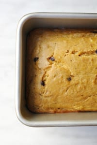 Pumpkin Chocolate Chip Bread with Brown Sugar Crumble