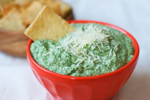 Healthier Spinach Artichoke Dip