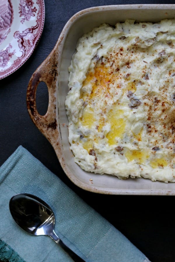 A Thanksgiving Favorite, Easy Mashed Potato Casserole.