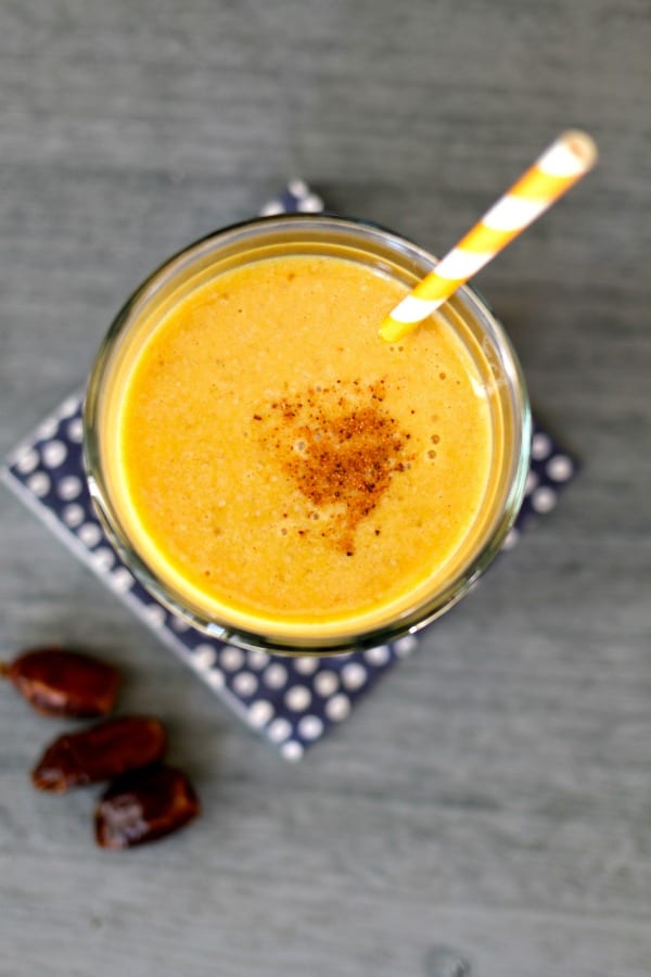 Yummy and healthy Pumpkin Date Smoothie