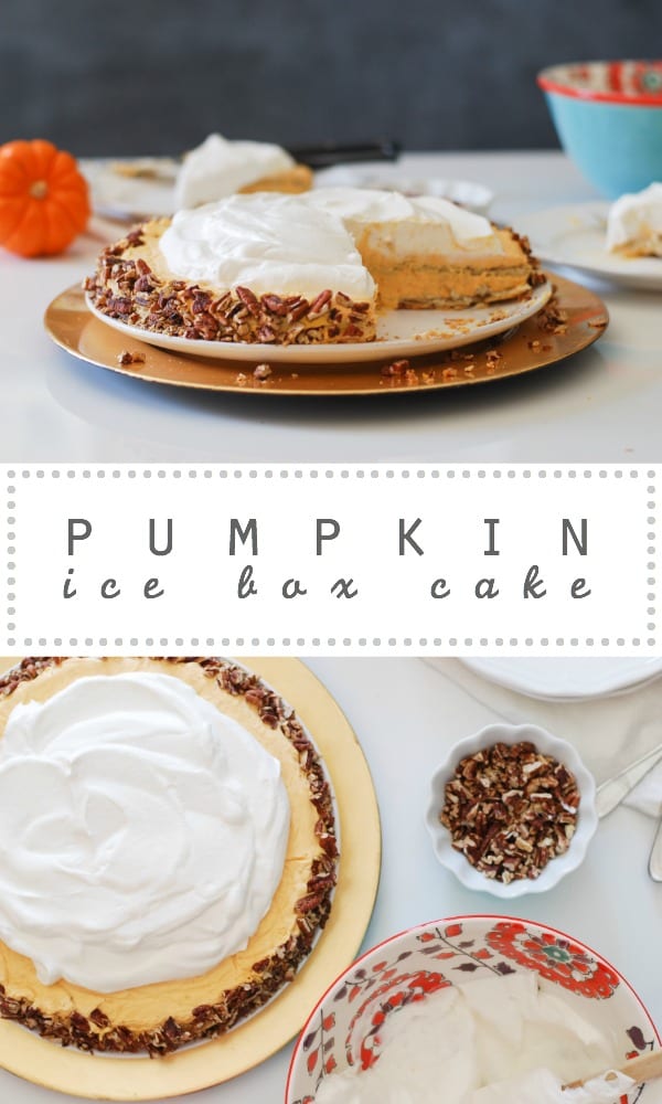 Pumpkin Ice Box Cake // Simply Happenstance