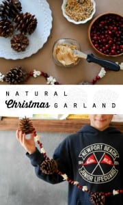 Natural Christmas Garland | Tutorial on simplyhappenstance.com