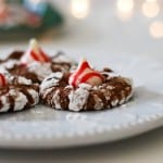 Chocolate Peppermint Crinkle Cookies | Simply Happenstance