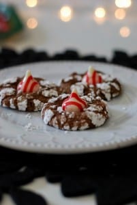 Chocolate Peppermint Crinkle Cookies | Simply Happenstance