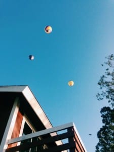 Hot air balloons over Temecula
