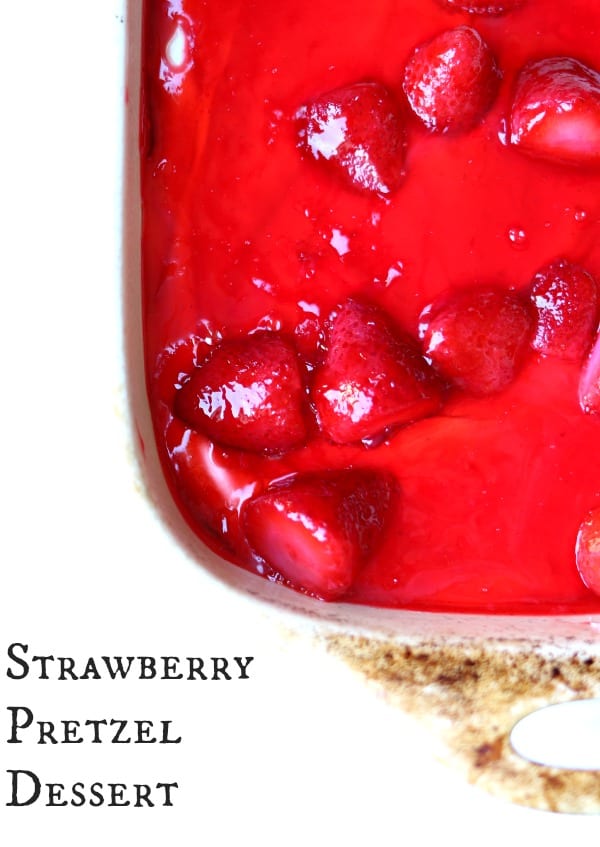 Strawberry Pretzel Dessert perfect for Valentines Day