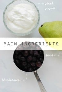 blueberry pear smoothie recipe via simply happenstance