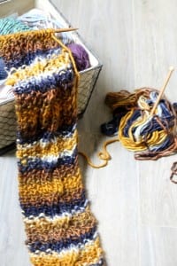 Do It Yourself Cable Knit Scarf.