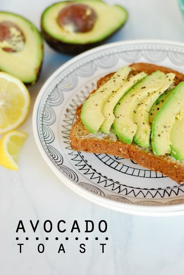 Avocado Toast Recipe  simplyhappenstance.com #cleaneating #avocados