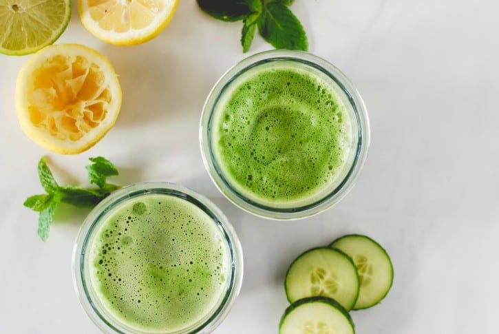Cucumber Mint Green Juice  Simply Happenstance Blog